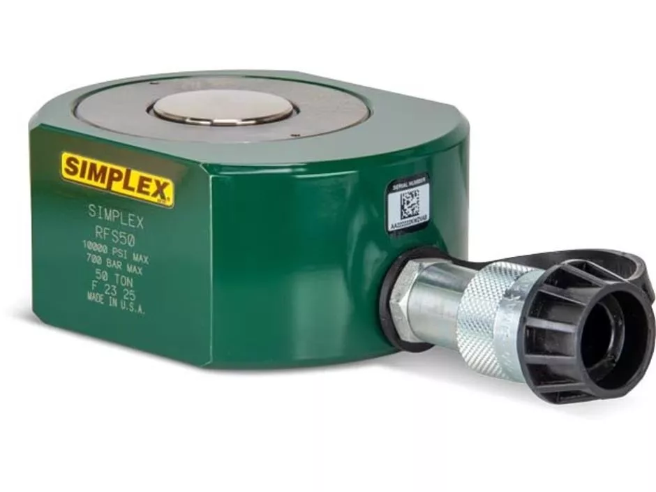 Rfs50 50 ton single acting low height hydraulic cylinder