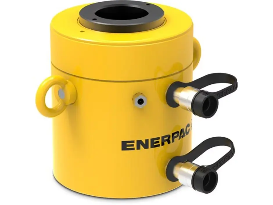 Rrh1003 100 ton capacity 3.00 in stroke double acting hollow plunger hydraulic cylinder.webp
